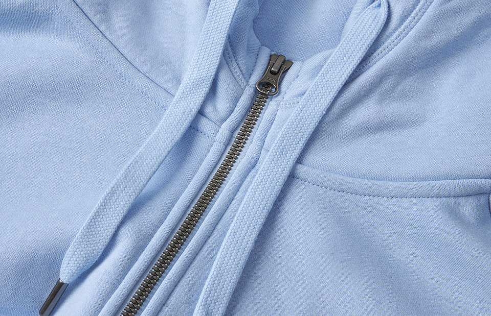 ID Core Full Zip Hoodie-Lyseblå