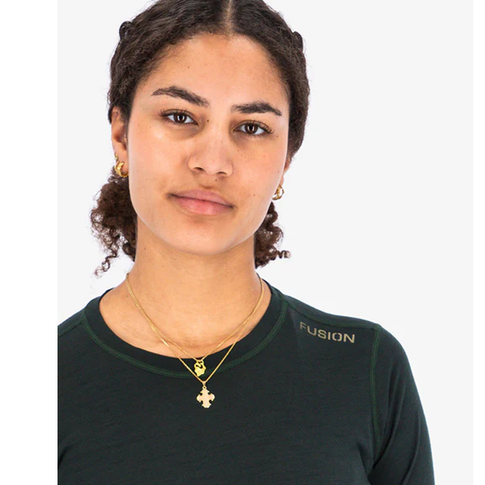 FUSION, Womens Merino 150 LS-Grøn