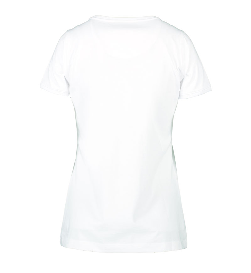 ID PRO wear CARE O-hals T-shirt, dame, RPET-Hvid