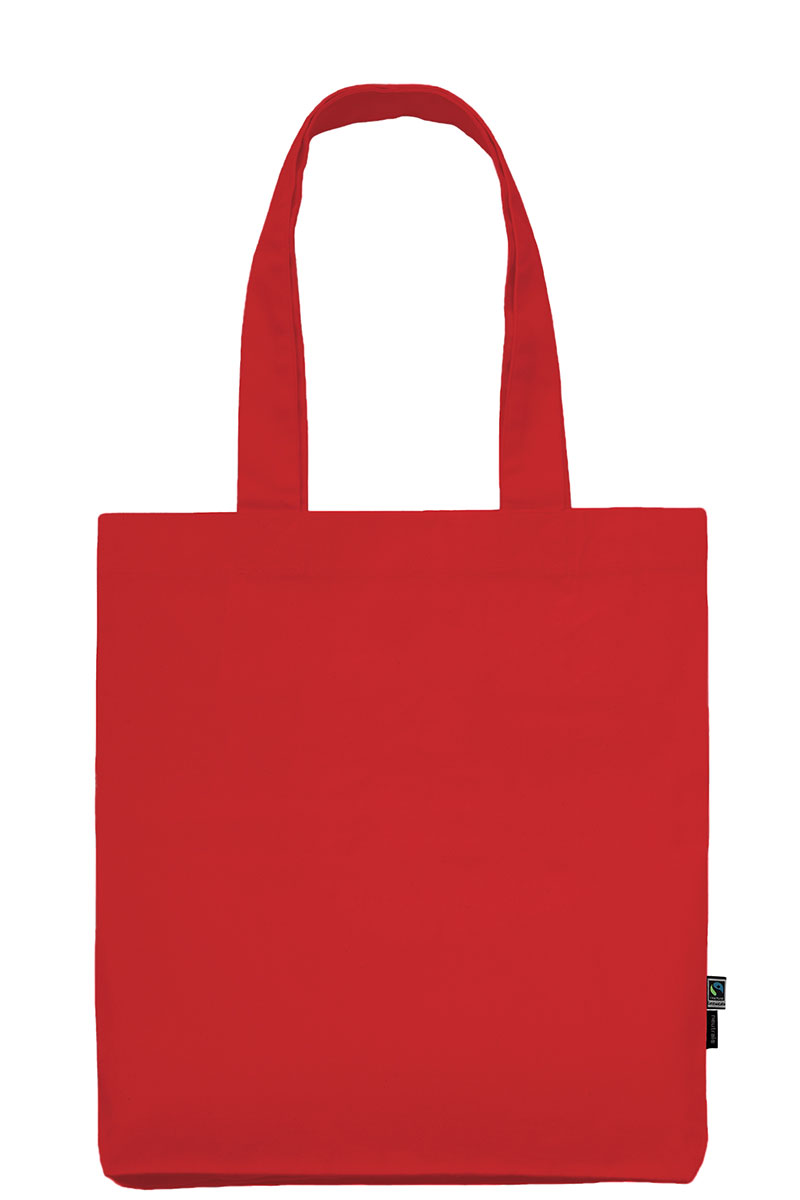 NEUTRAL Kraftig Mulepose, 100% Økologisk Fairtrade Bomuld-Rød