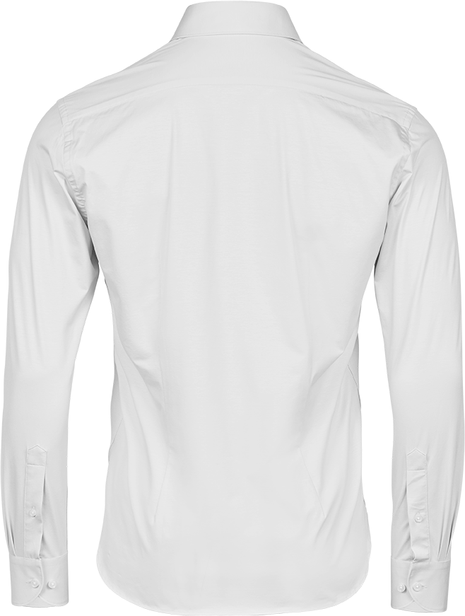 TEE JAYS Active Stretch Skjorte, Herre-Hvid