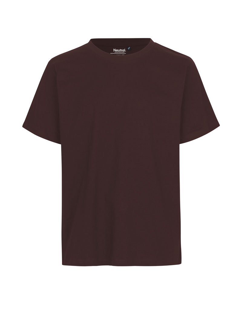 NEUTRAL Regular Unisex T-shirt, 100% Økologisk Fairtrade Bomuld-Brun
