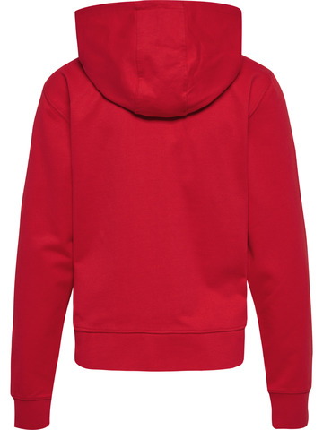 HUMMEL 2.0 Zip Hoodie, Dame - Økologisk Bomuld-Rød