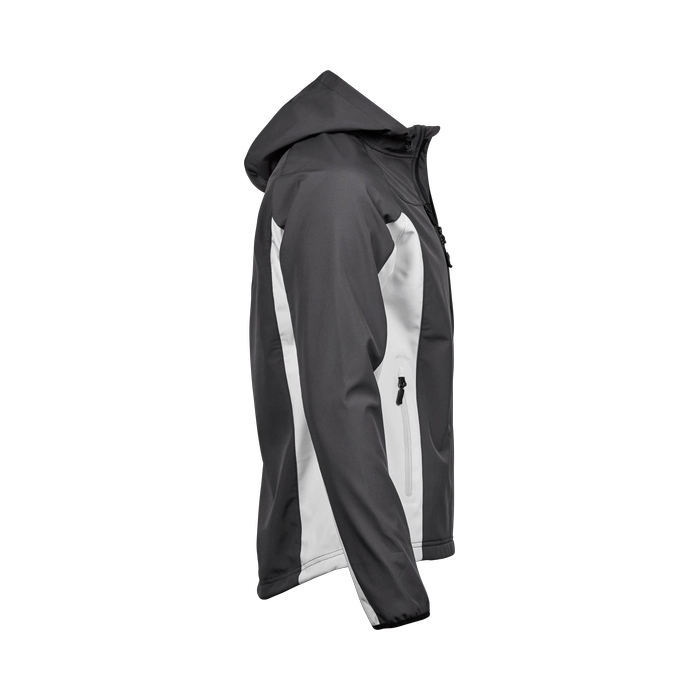 Hooded Letvægt Performance Softshell-Dark grey / Off white