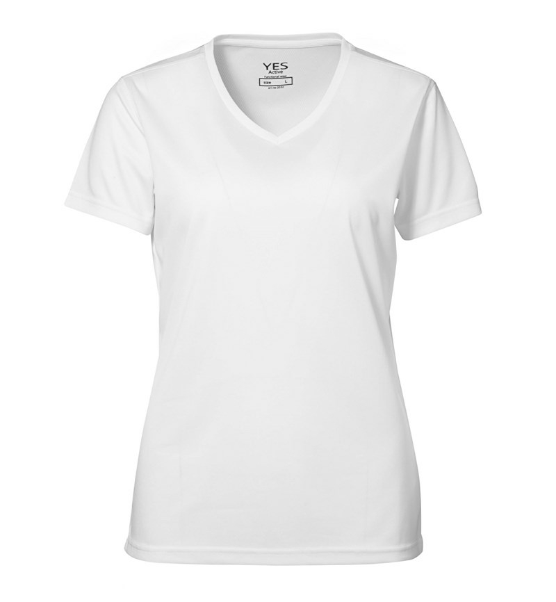 ID Yes Active T-shirt Dame-Hvid