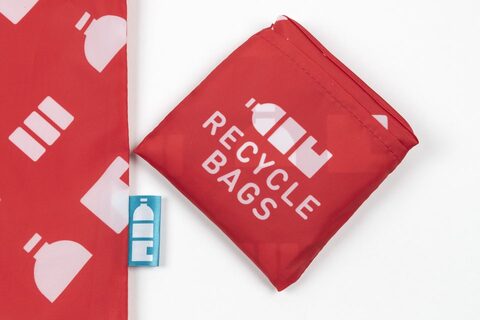 RB Foldbar Shopper - rPET-Rød