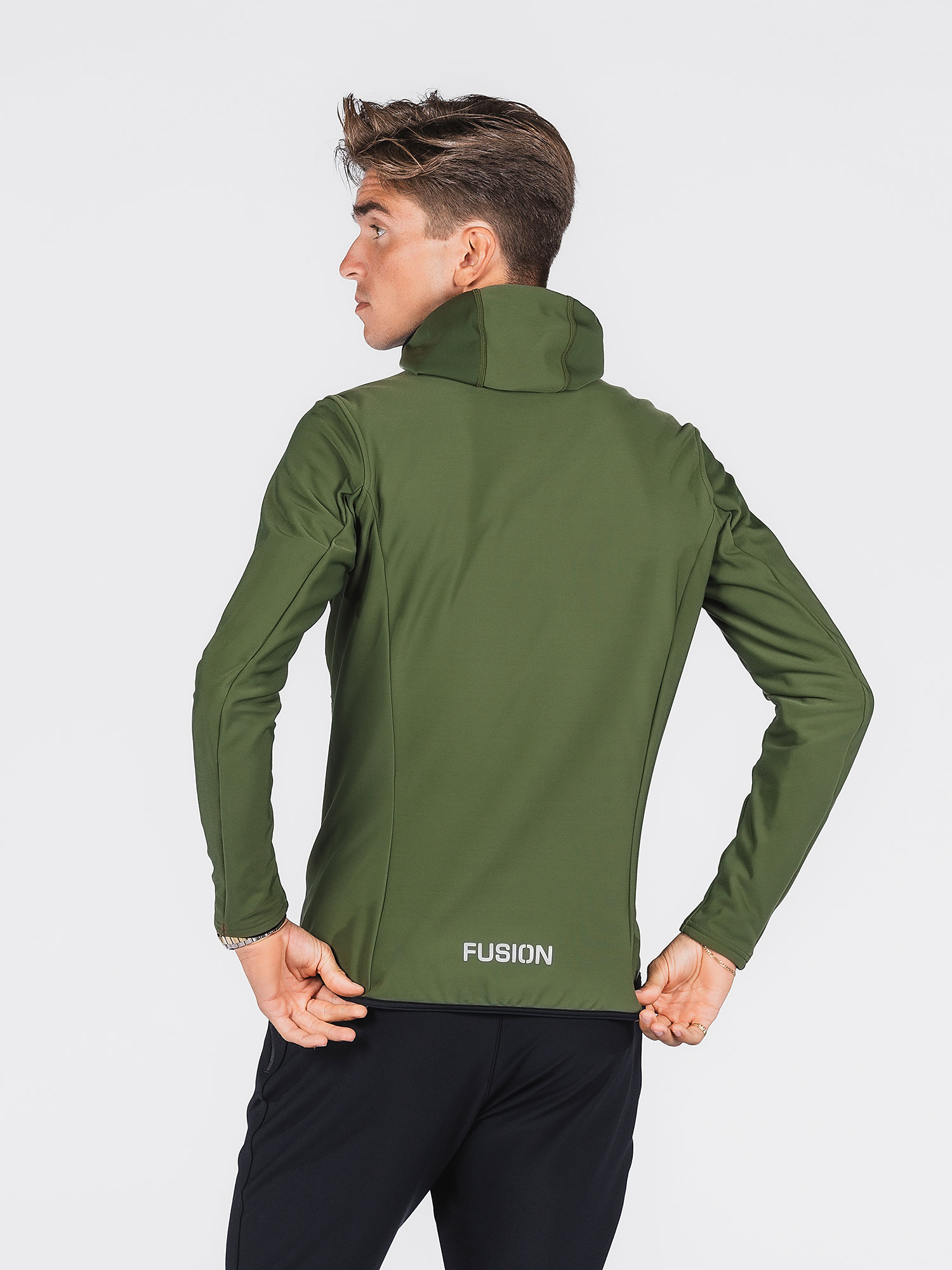FUSION Recharge Hoodie, Herre-Grøn