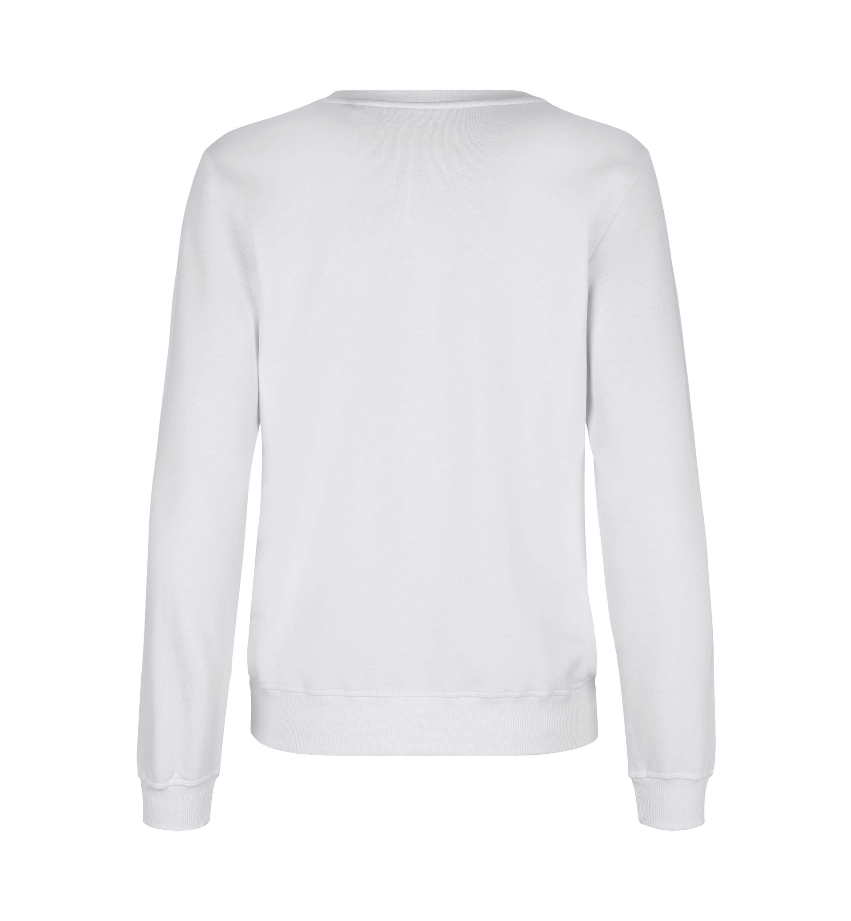 ID Økologisk O-hals Sweatshirt, dame-Hvid