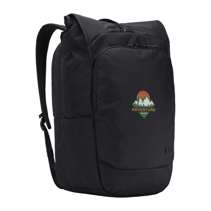 Case Logic Variate genvundet udvidelig laptoprygsæk på 17 tommer med rulletop lukning-Sort