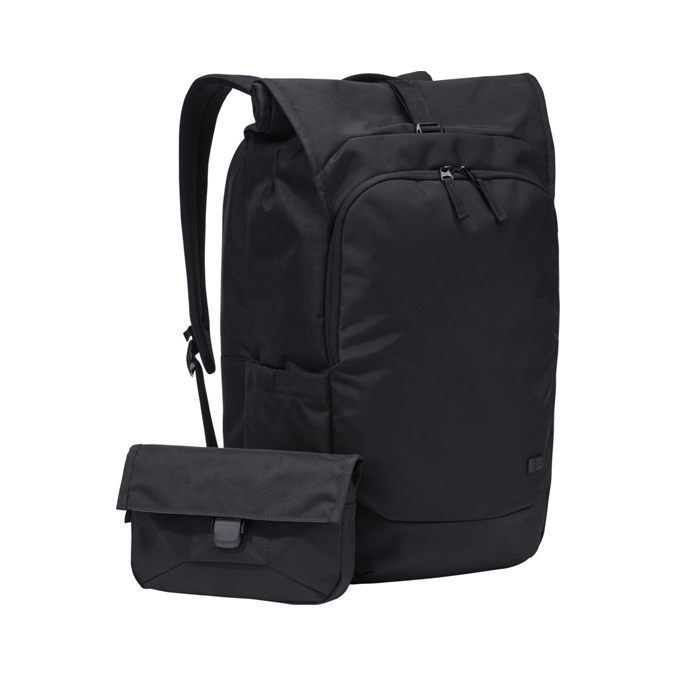 Case Logic Variate genvundet udvidelig laptoprygsæk på 17 tommer med rulletop lukning-Sort