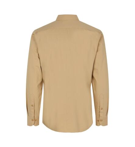 SEVEN SEAS Hybrid Skjorte - Slim-Sand