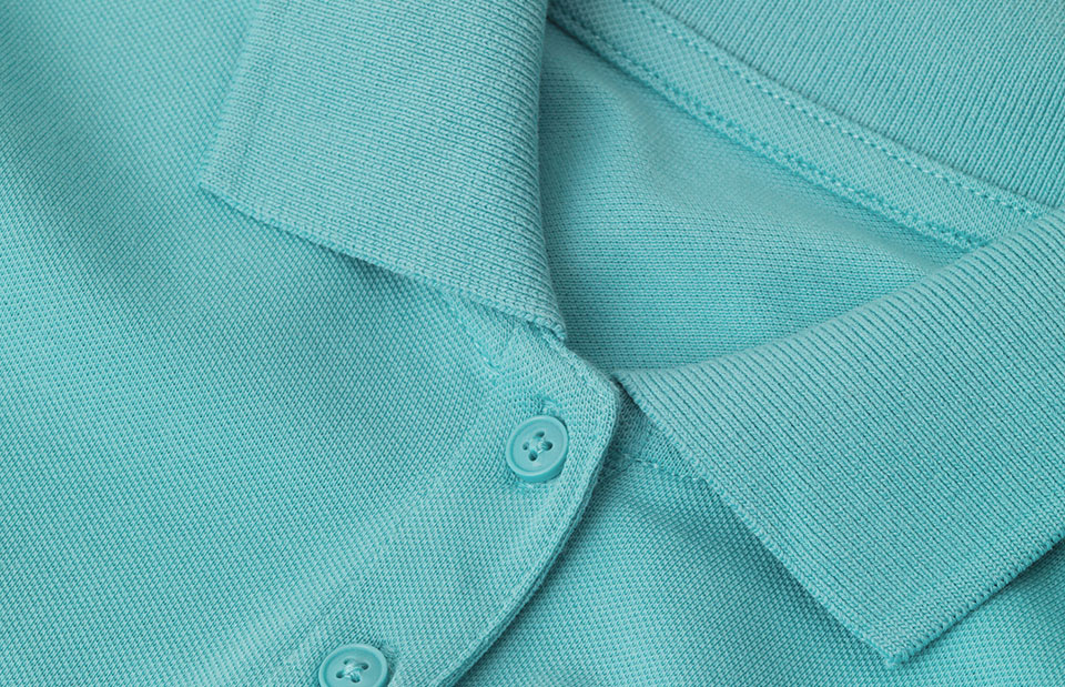 ID Økologisk poloshirt, dame-Støvet grøn