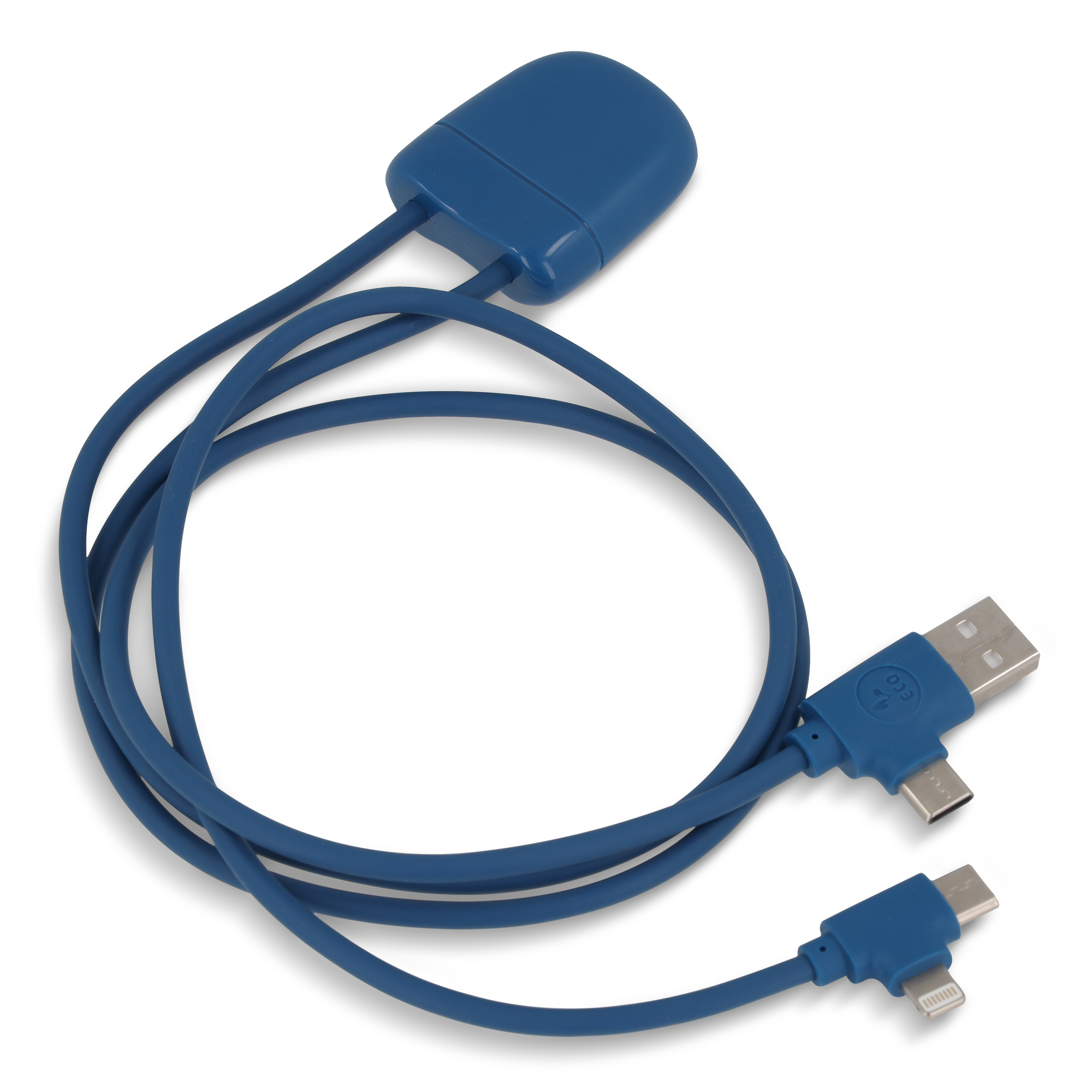 Xoopar Ice-C GRS Charging cable - rPet-Blå