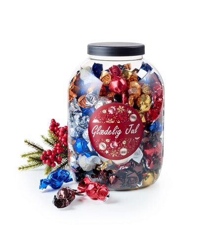 5000 ml Bøtte. Mixede Chokoladekugler, 1775 g.