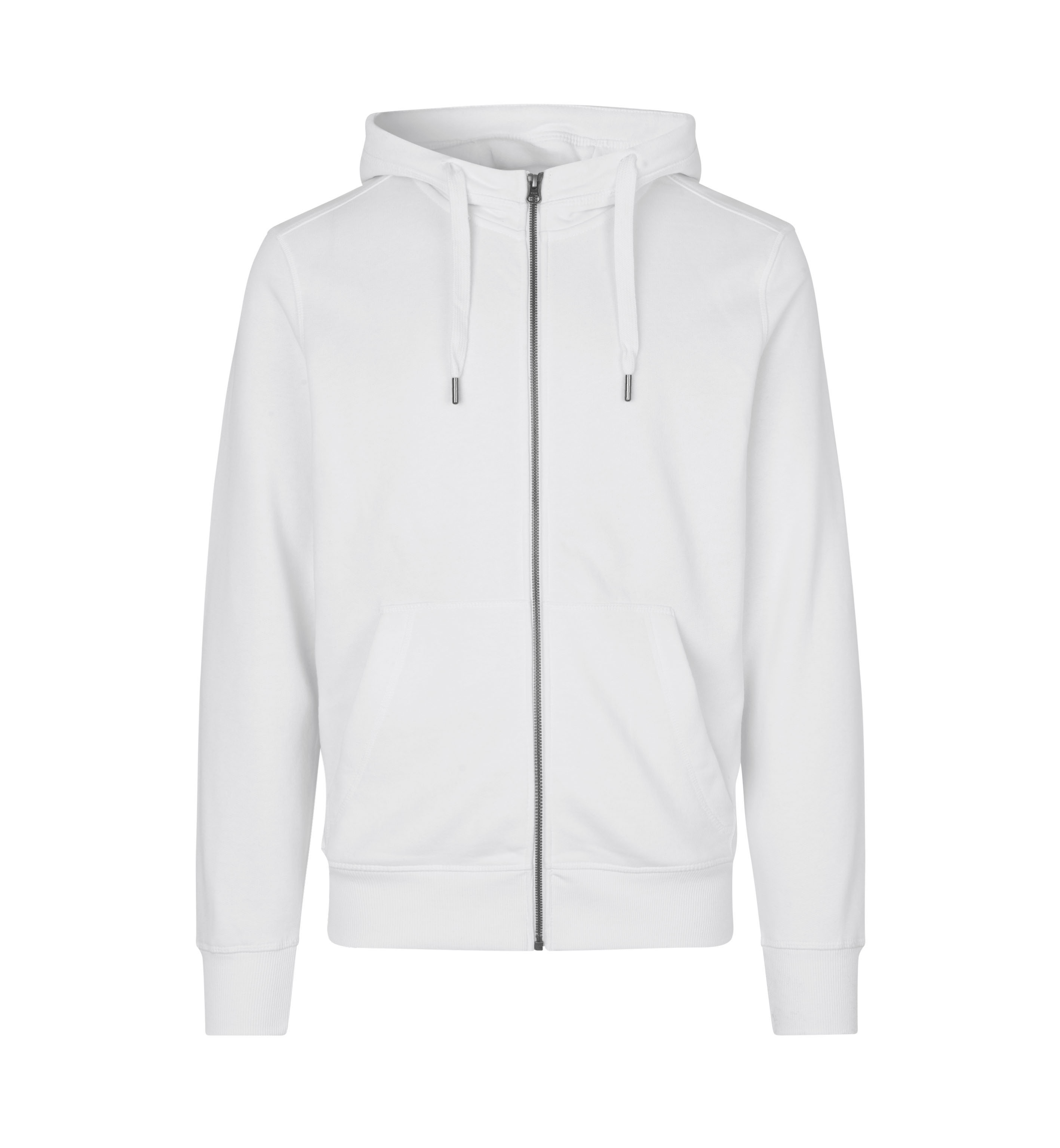 ID Core Full Zip Hoodie-Hvid