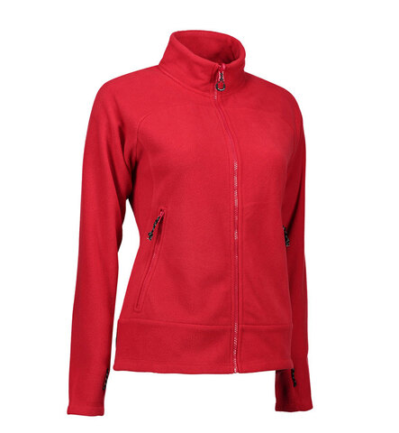 ID Zip and mix Active Fleece, dame-Rød