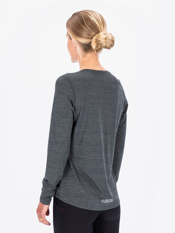 FUSION C3 T-shirt m. lange ærmer-Grå