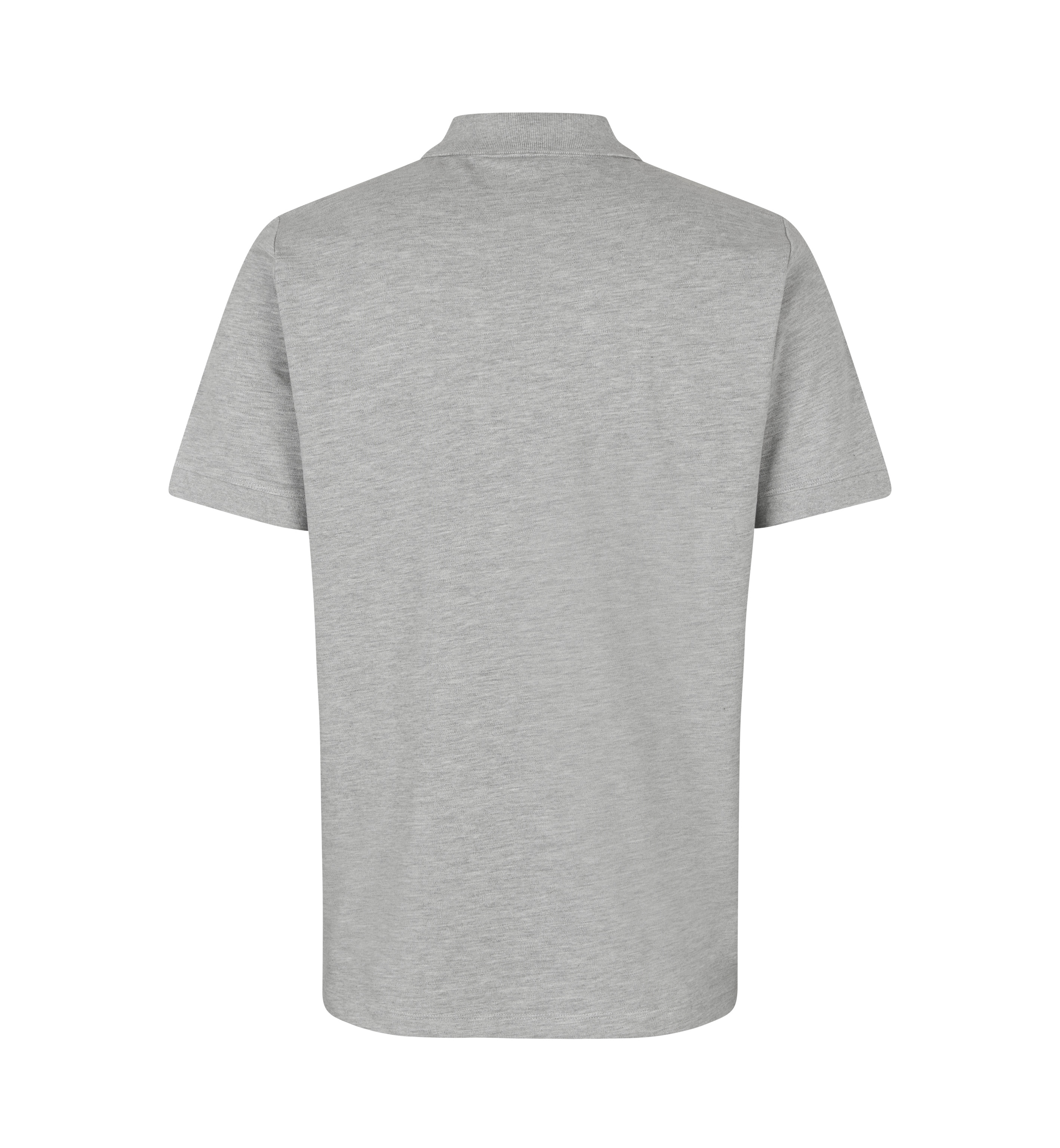 ID Økologisk poloshirt, herre-Grå melange