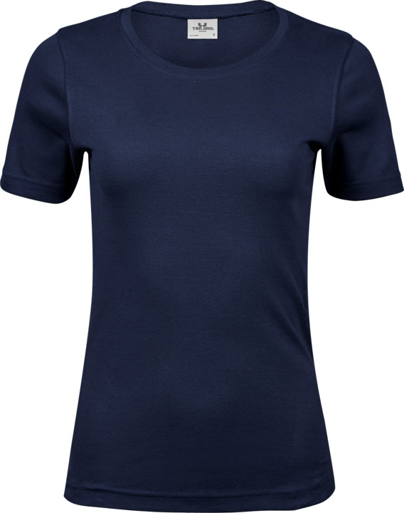 TEE JAYS Interlock t-shirt - Økologisk, dame-Navy
