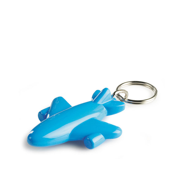 Flyver Nøglering - Genbrugs Akryl-Blå