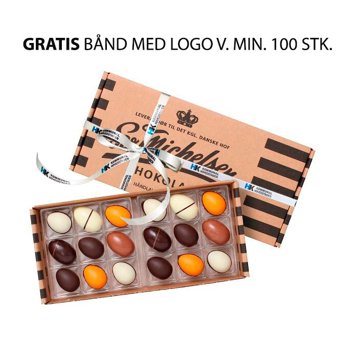 SV. MICHELSEN Æske med 18 stk. Fyldte Påskeæg - Fairtrade-