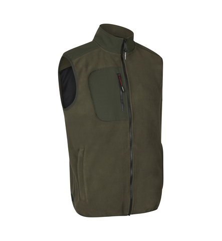 ID Bonded fleecevest, Herre-Oliven