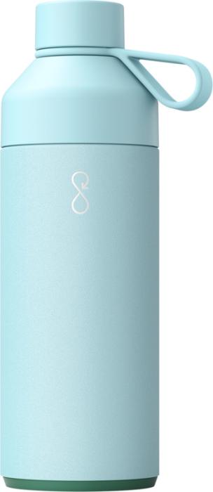 Ocean Bottle 1000 ml. vakuumisoleret vandflaske, Genanvendt Stål-Lyseblå
