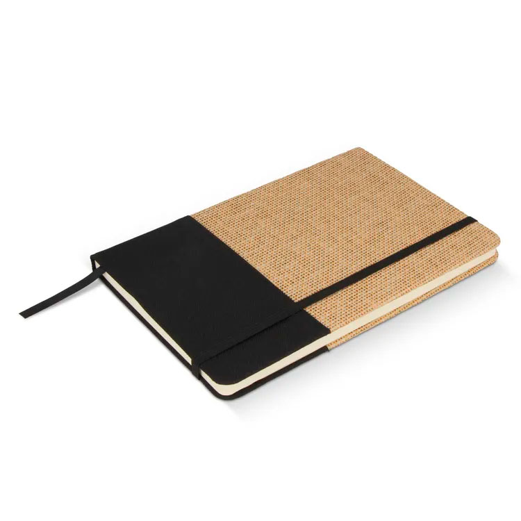 A4 Notesbog jute - rPet GRS-Sort
