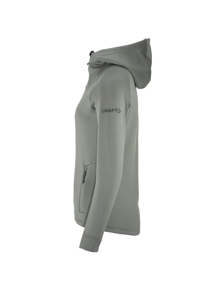 CRAFT ADV Explore Power fleece Hood, Dame - rPet-Grøn