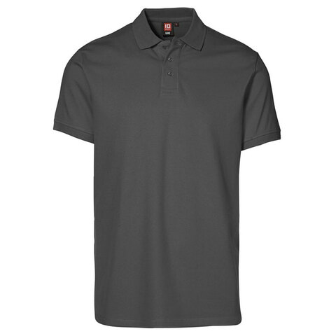 ID Piqué Poloshirt Stretch-Koks grå