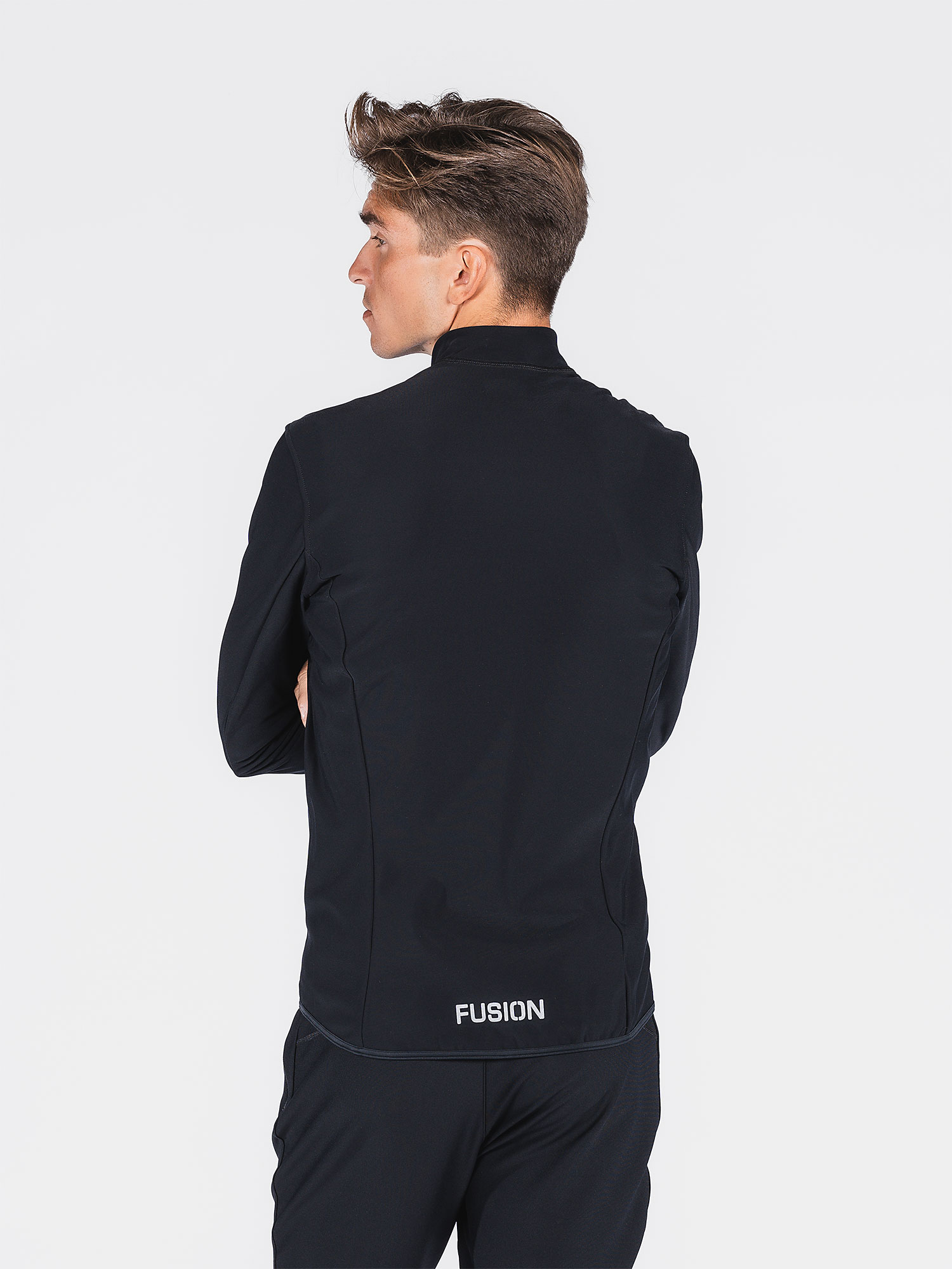 FUSION Recharge Full Zip, Herre-Sort