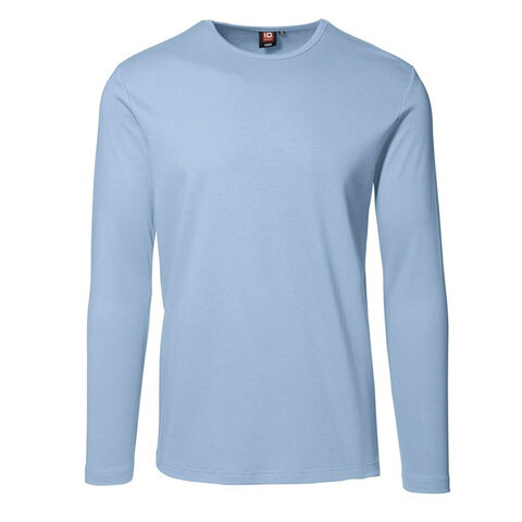 ID Interlock T-shirt - Langærmet-Lyseblå