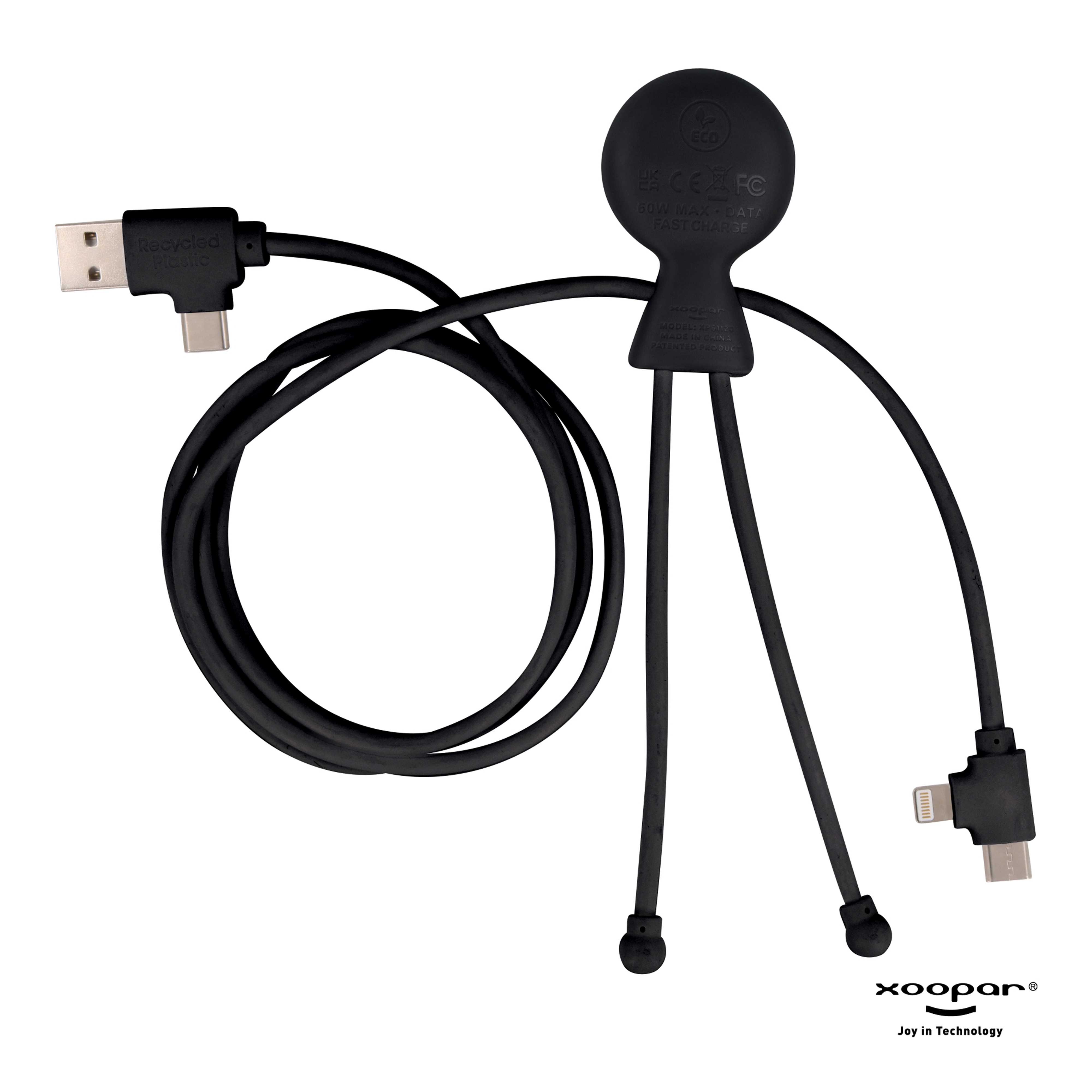 Xoopar Mr. Bio Long Power Delivery Cable - rPet-Sort