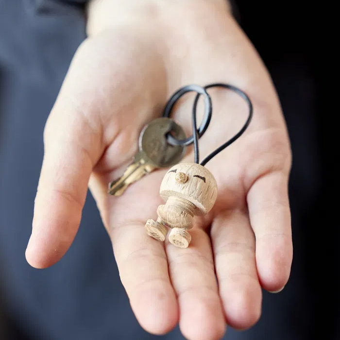 Hoptimist Nøglering Bimble Raw oak-