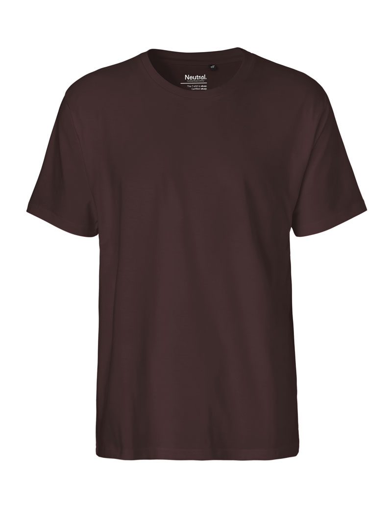 NEUTRAL Classic T-shirt, 100% Økologisk Fairtrade Bomuld-Brun