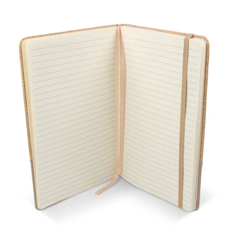 A4 Notesbog jute - rPet GRS-Nude