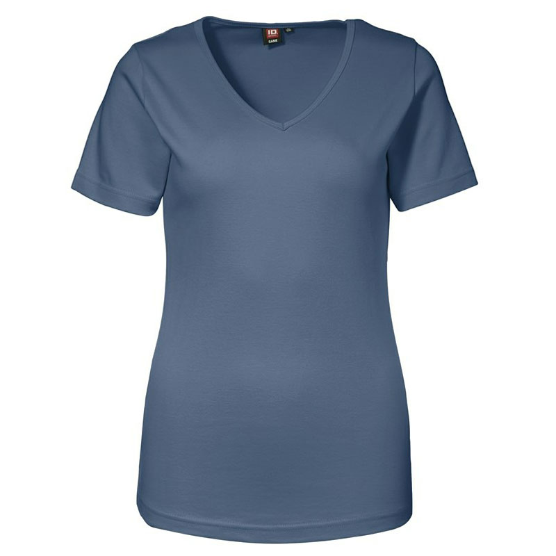 ID Interlock T-shirt Dame - V-hals