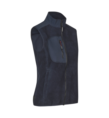 ID Bonded fleecevest, Dame-Navy