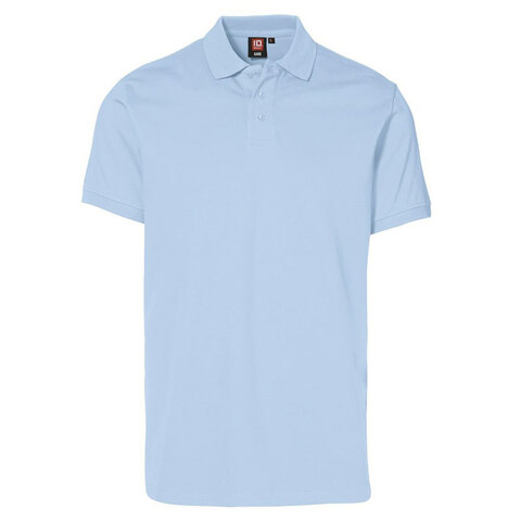 ID Piqué Poloshirt Stretch-Lyseblå