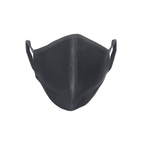 3-lags genanvendelig mundbind i 100% økologisk bomuld-Steel Grey