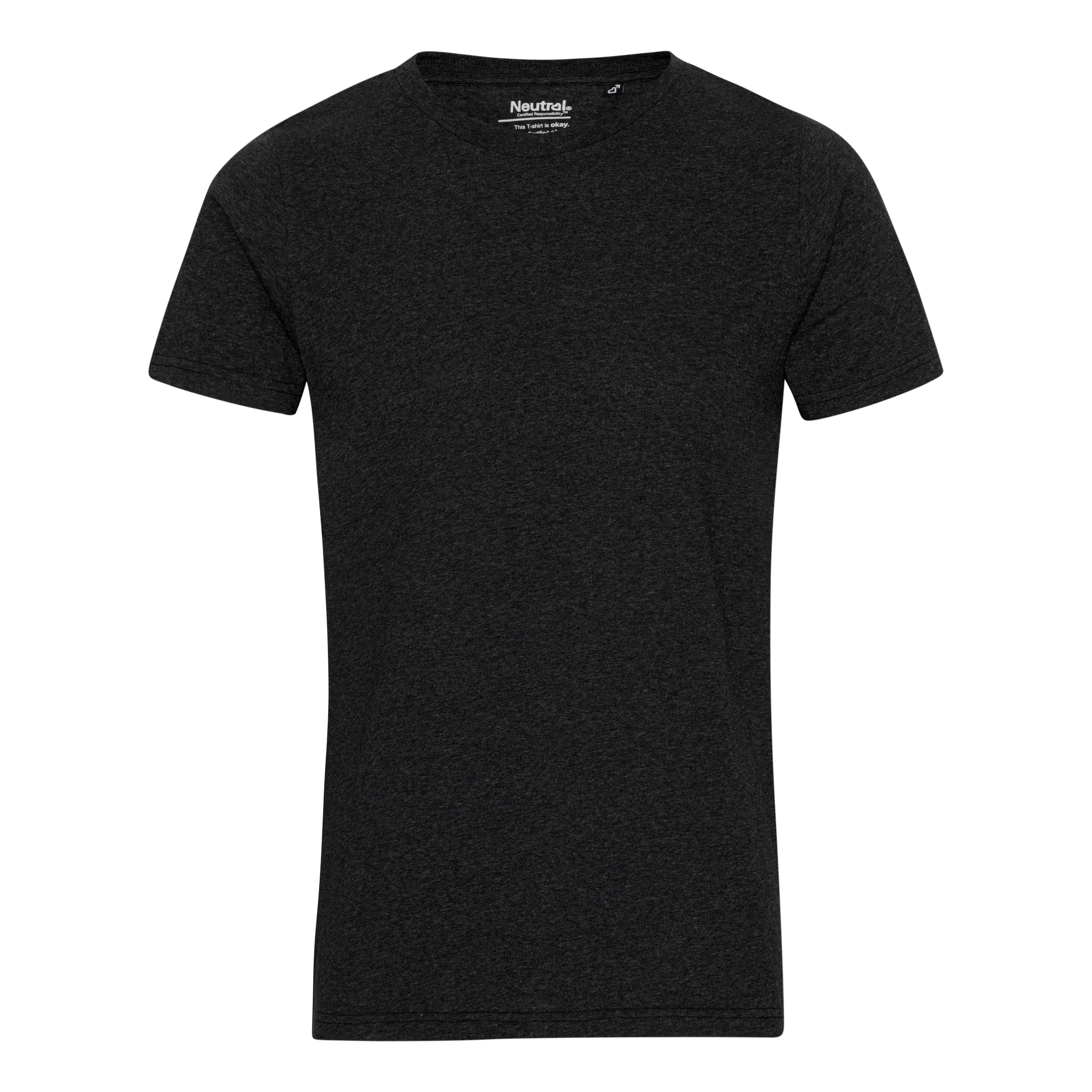 NEUTRAL T-shirt, Unisex - Genbrugs Bomuld-Sort