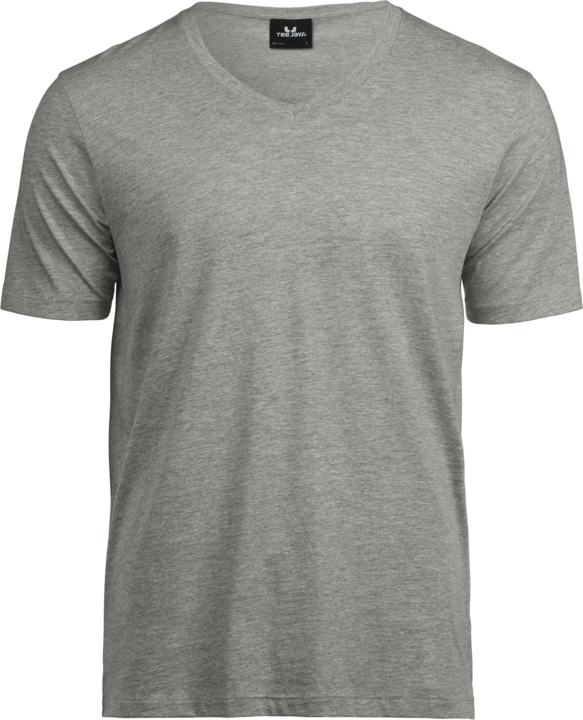 TEE JAYS luxury v-neck t-shirt-Grå
