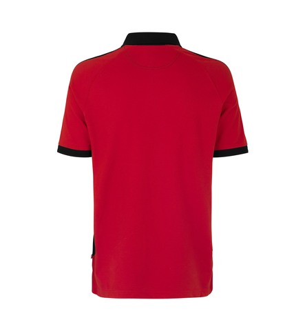 ID PRO Wear poloshirt kontrast-Rød