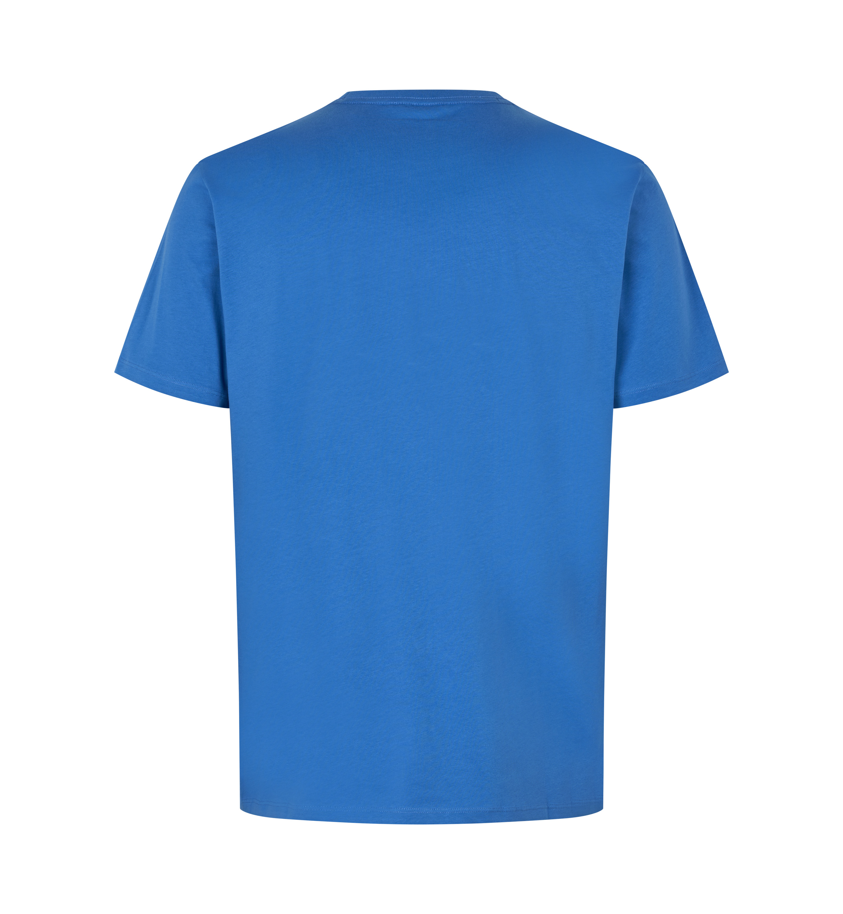 ID Økologisk O-hals T-shirt, herre-Blå