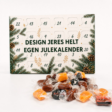 Julekalender A4 - Karameller. KAMPAGNEPRIS VED BESTILLING SENEST 1/10