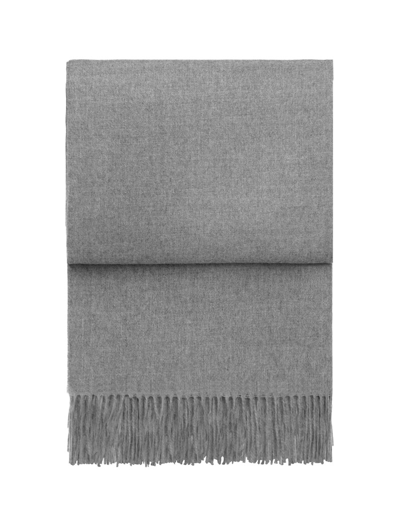 ELVANG Luxury Plaid - Fairtrade-Grå