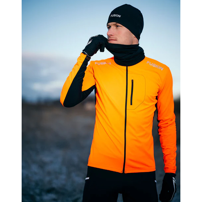 FUSION Mens S2 Run Jacket-Orange