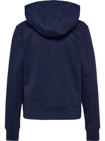 HUMMEL 2.0 Zip Hoodie, Dame - Økologisk Bomuld-Navy