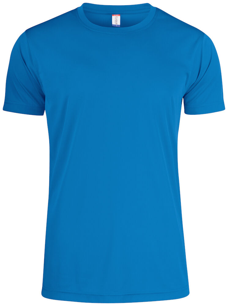 CLIQUE Basic Active-T, Herre - Spun Dyed-Azur