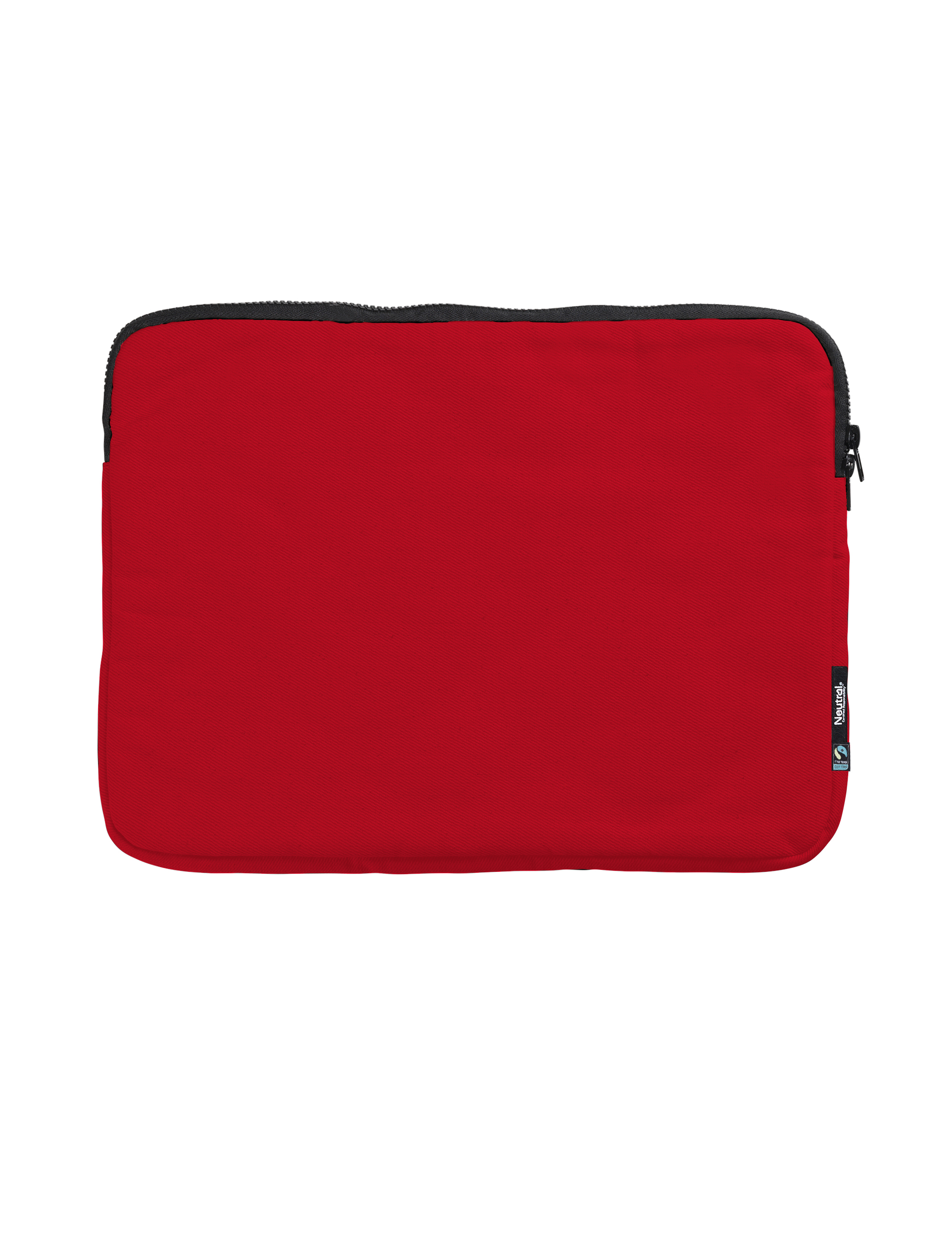 NEUTRAL Laptop Sleeve 15, 100% Økologisk Fairtrade Bomulds-Rød